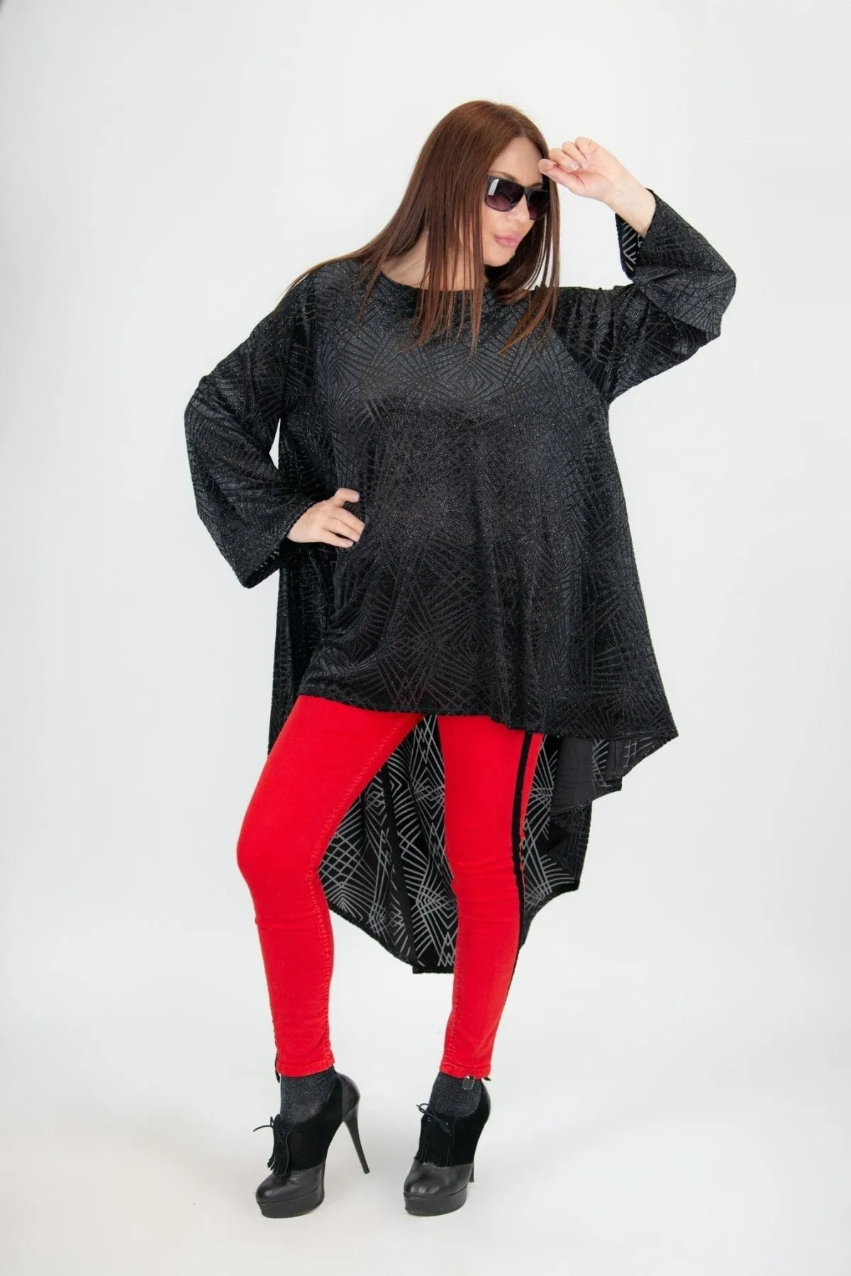 BELINDA Black Velvet Tunic ON SALE