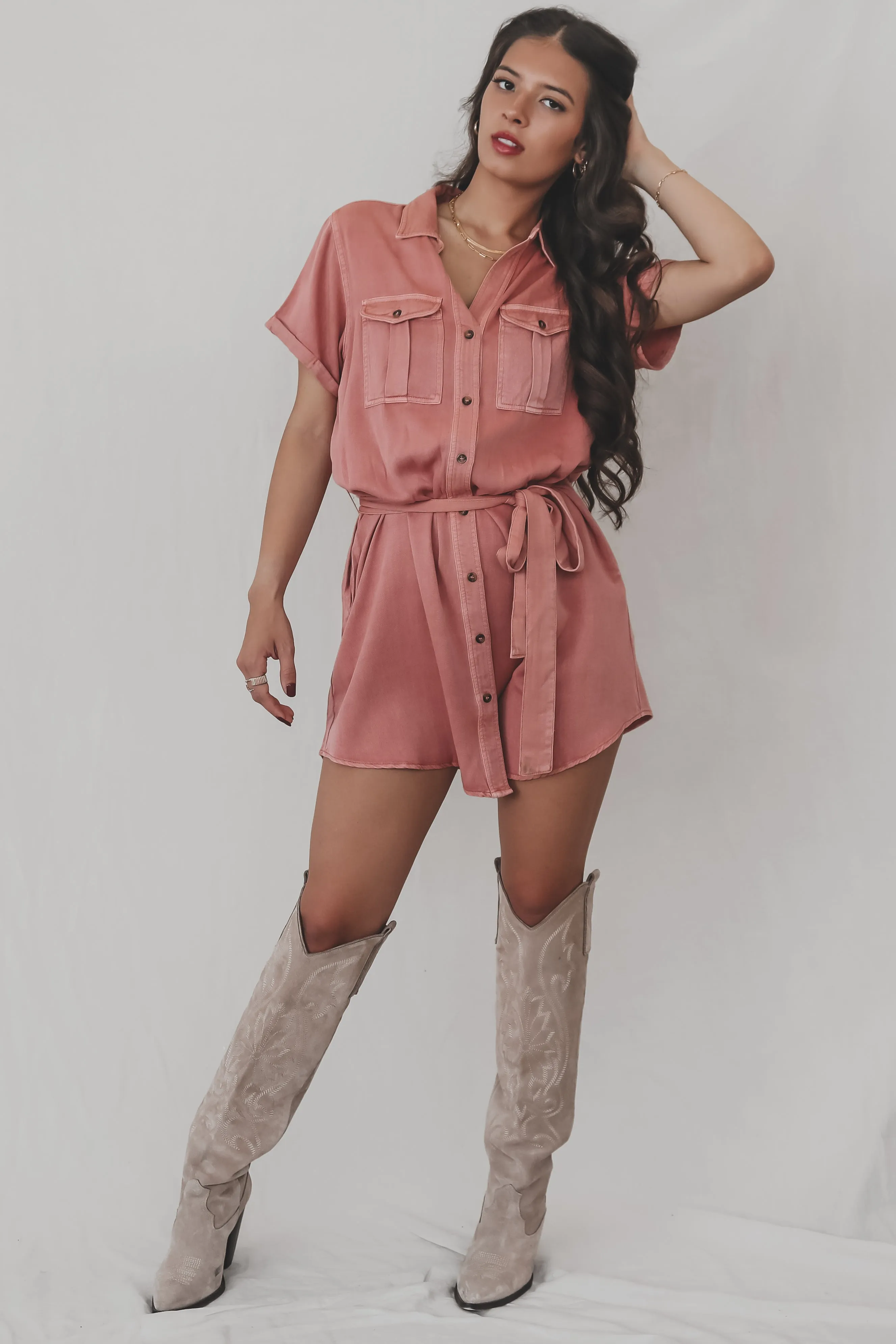 Better Than Before Button Up Short Sleeve Dress
