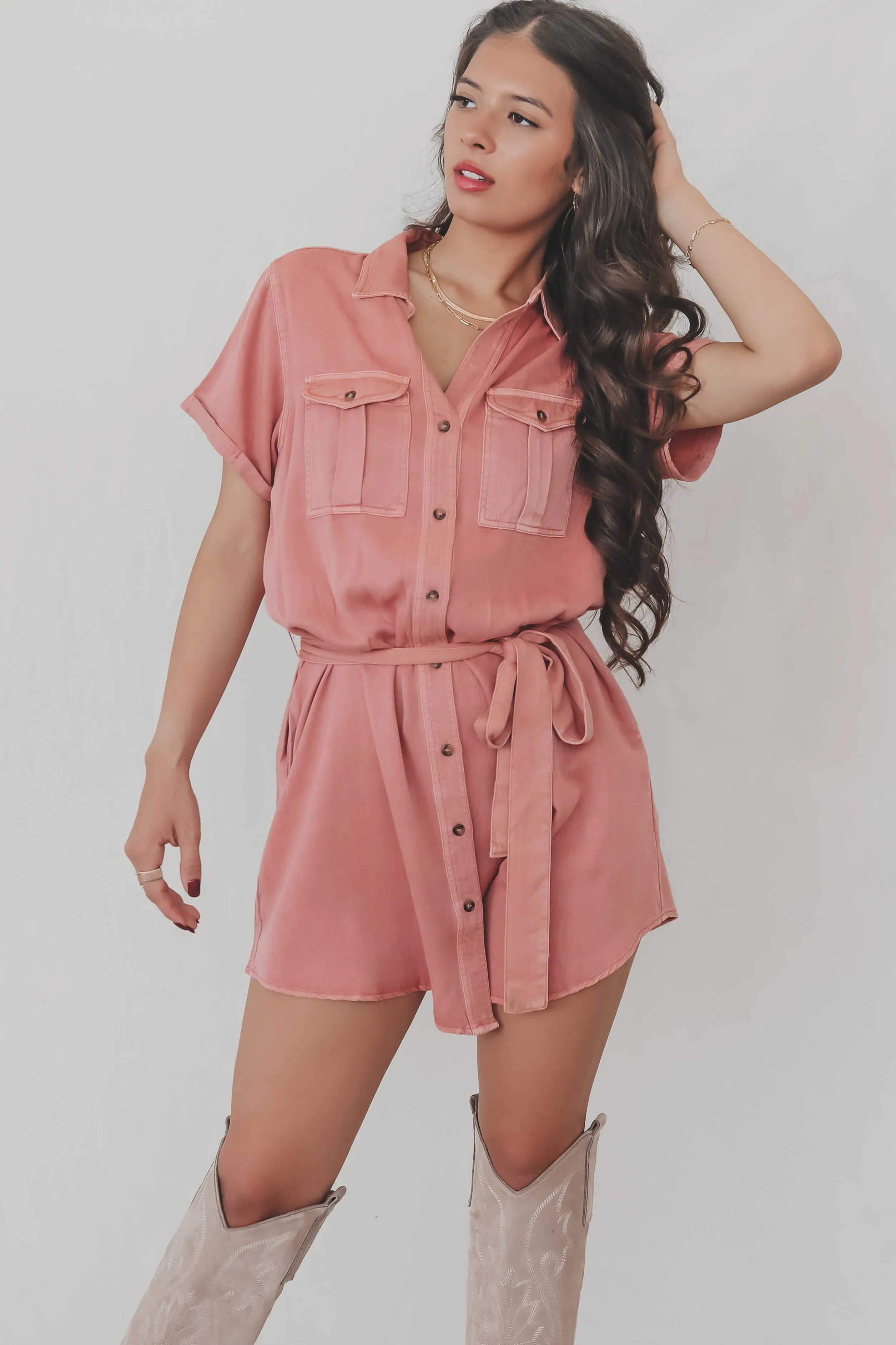 Better Than Before Button Up Short Sleeve Dress
