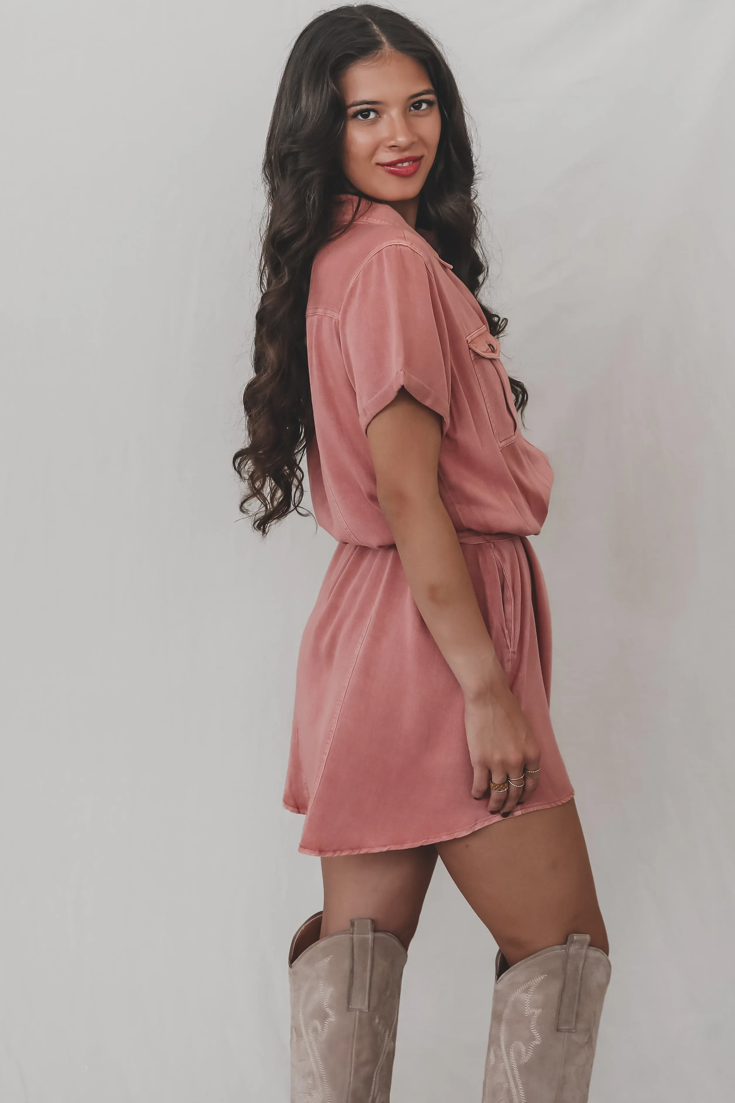 Better Than Before Button Up Short Sleeve Dress