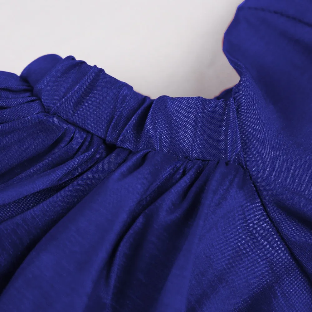 Big Puff Off Shoulder Sleeve Pencil Bodycon Dress