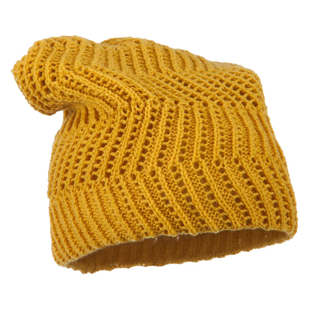 Big Size Zig Zag Vintage Reversible Beanie