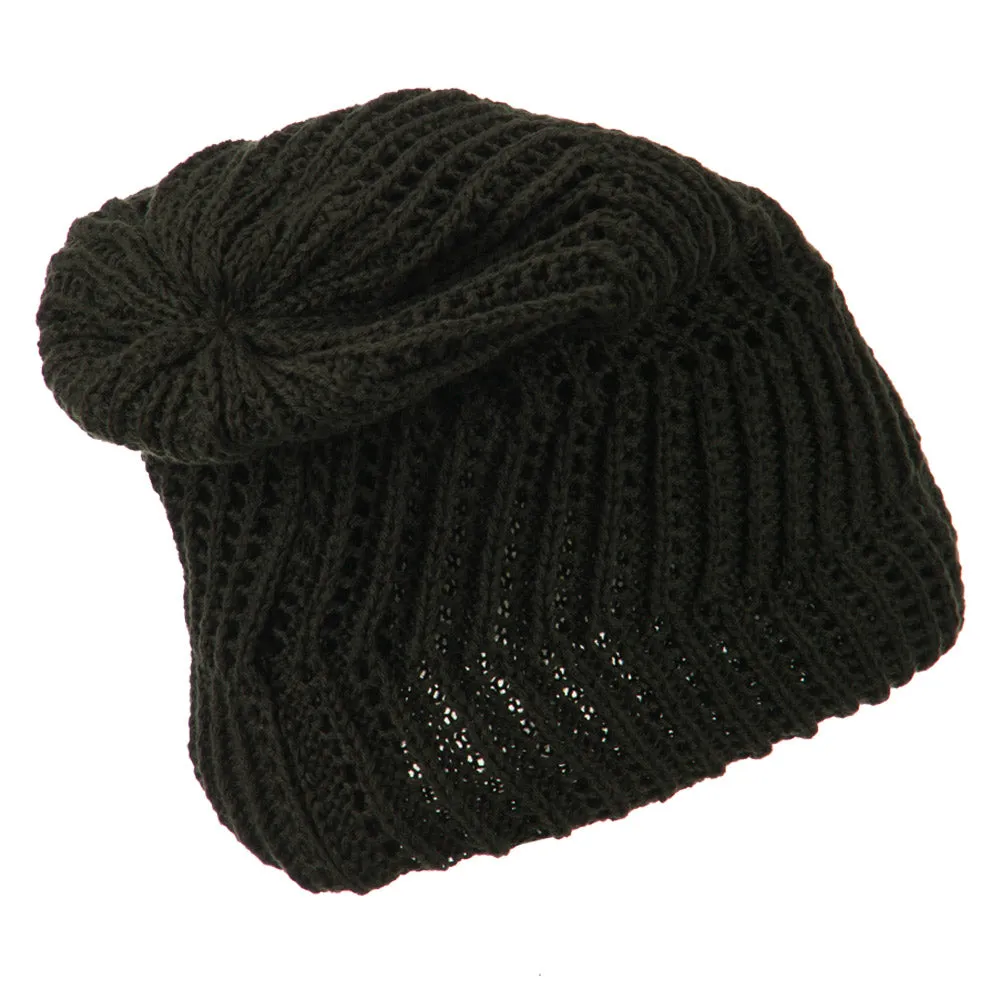 Big Size Zig Zag Vintage Reversible Beanie