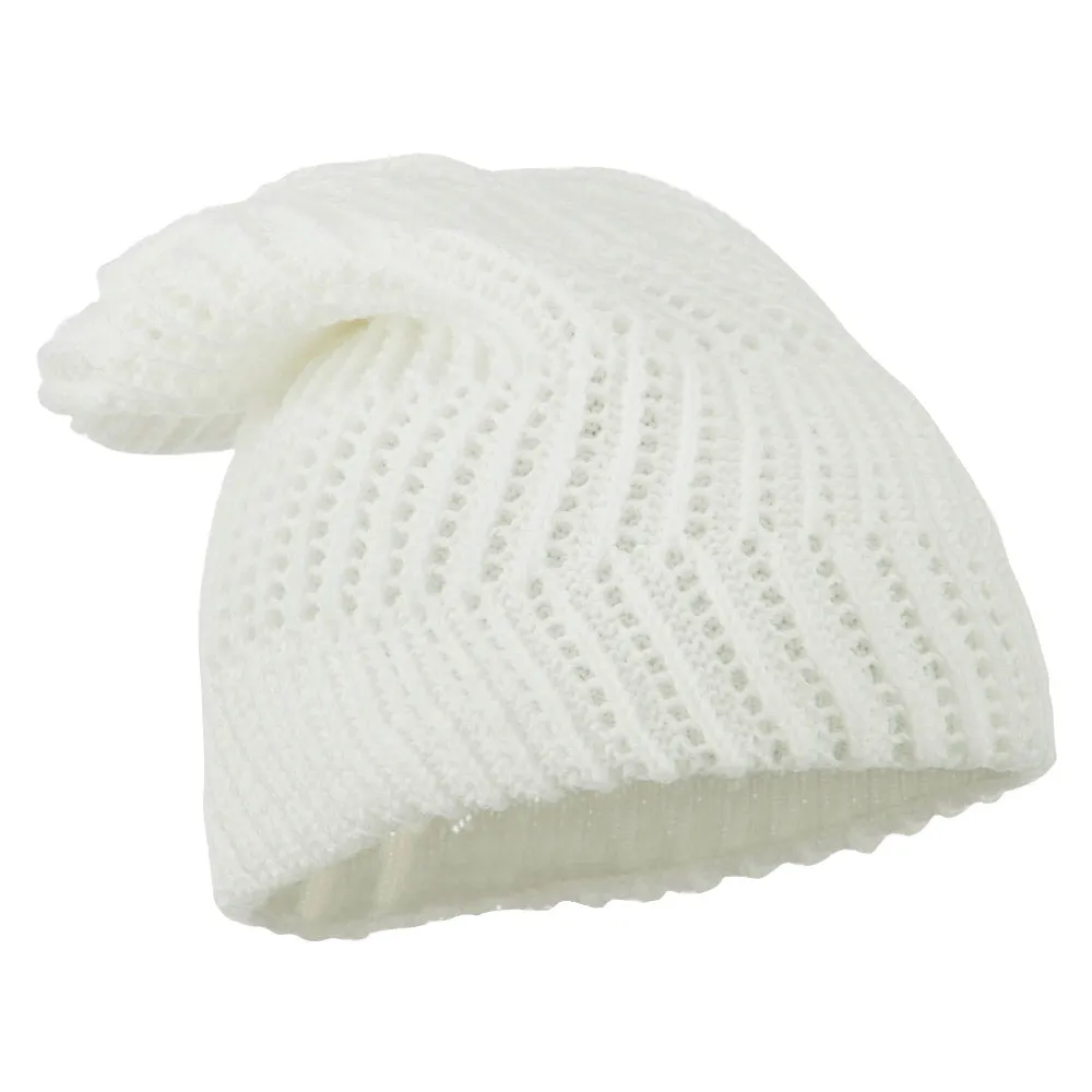 Big Size Zig Zag Vintage Reversible Beanie
