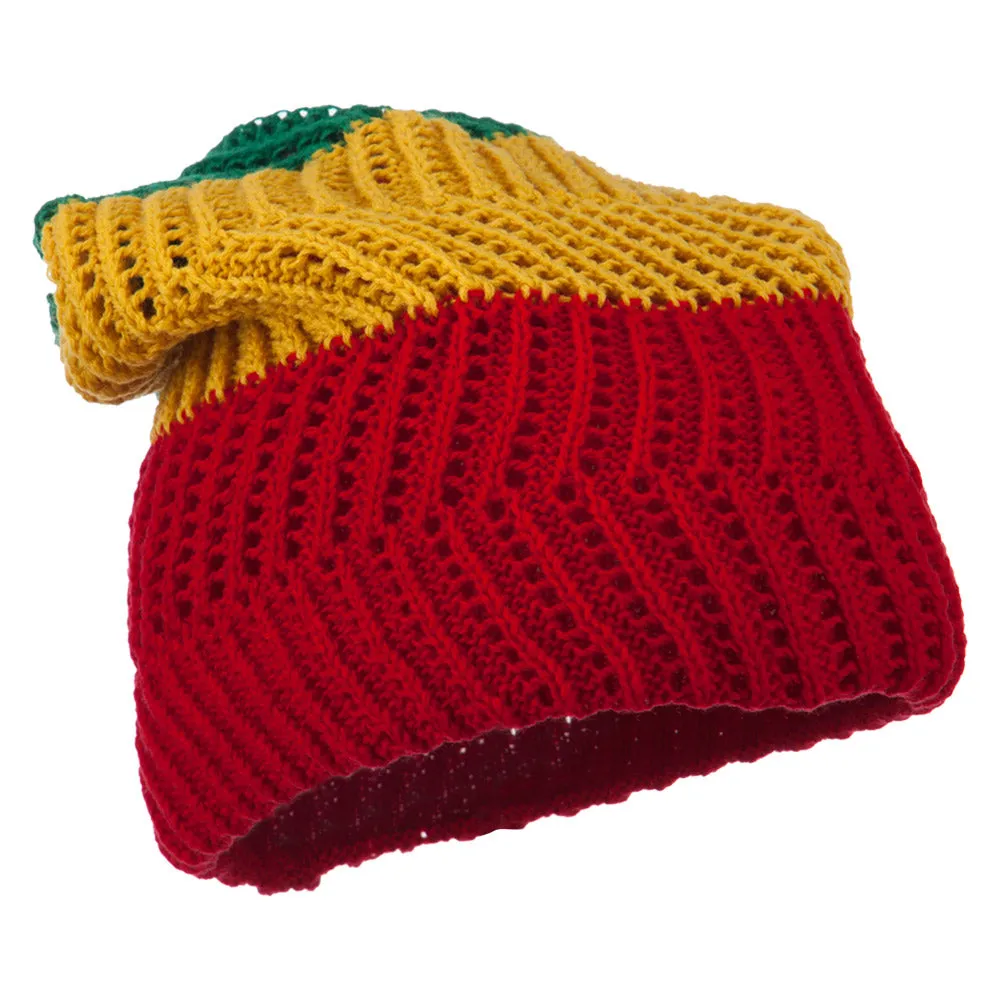 Big Size Zig Zag Vintage Reversible Beanie