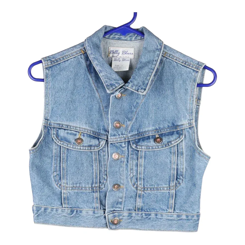 Billy Blues Denim Gilet - Small Blue Cotton