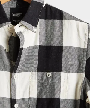 Black and White Check Portuguese Flannel Shirt