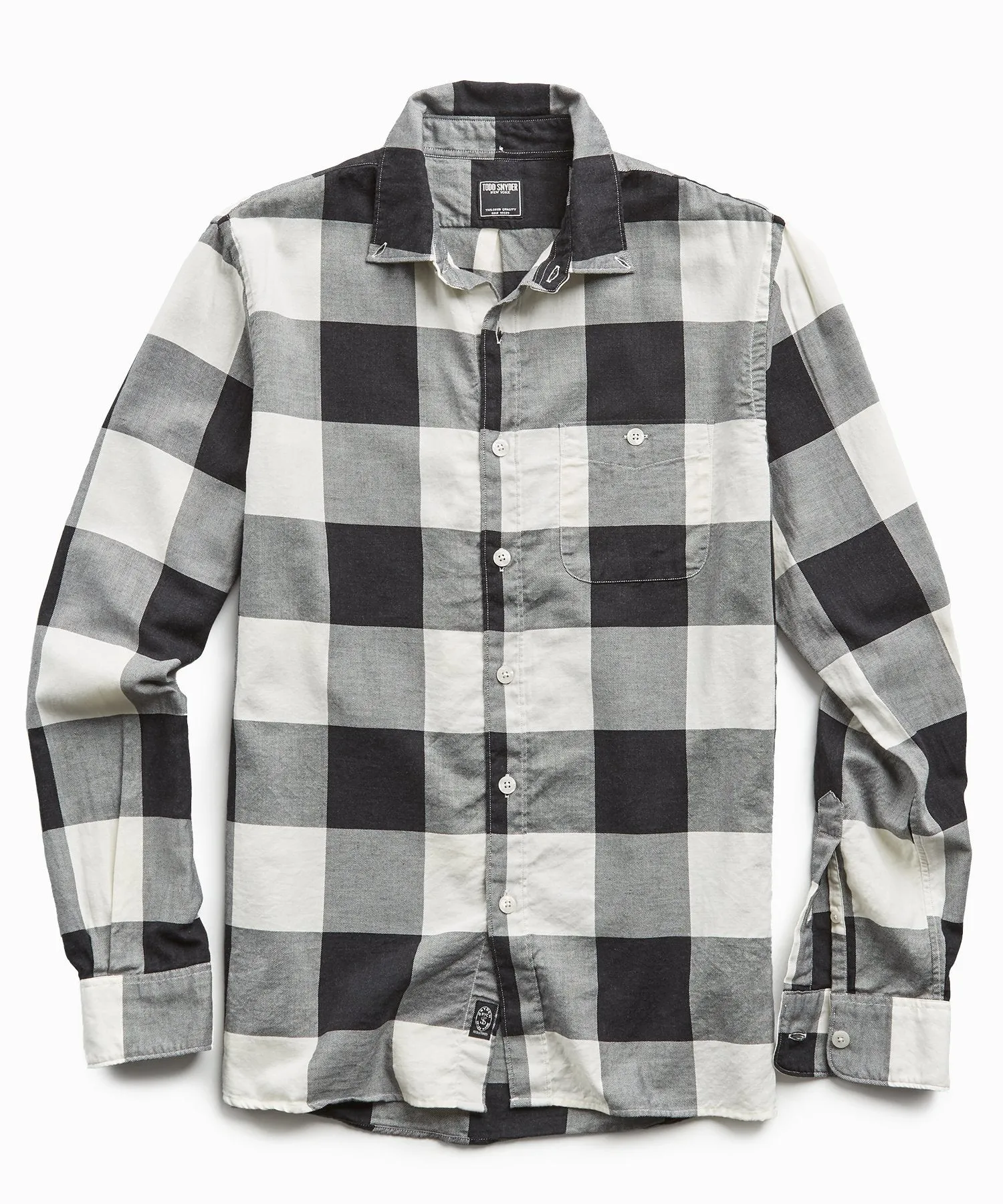 Black and White Check Portuguese Flannel Shirt