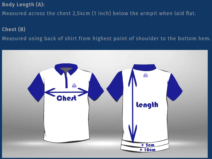 Black Blue White Technical design shirt