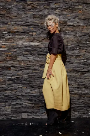 Black Cotton Shirt with side Slits