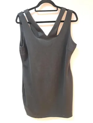 Black cut out front mini bodycon dress, Primark, Size 18