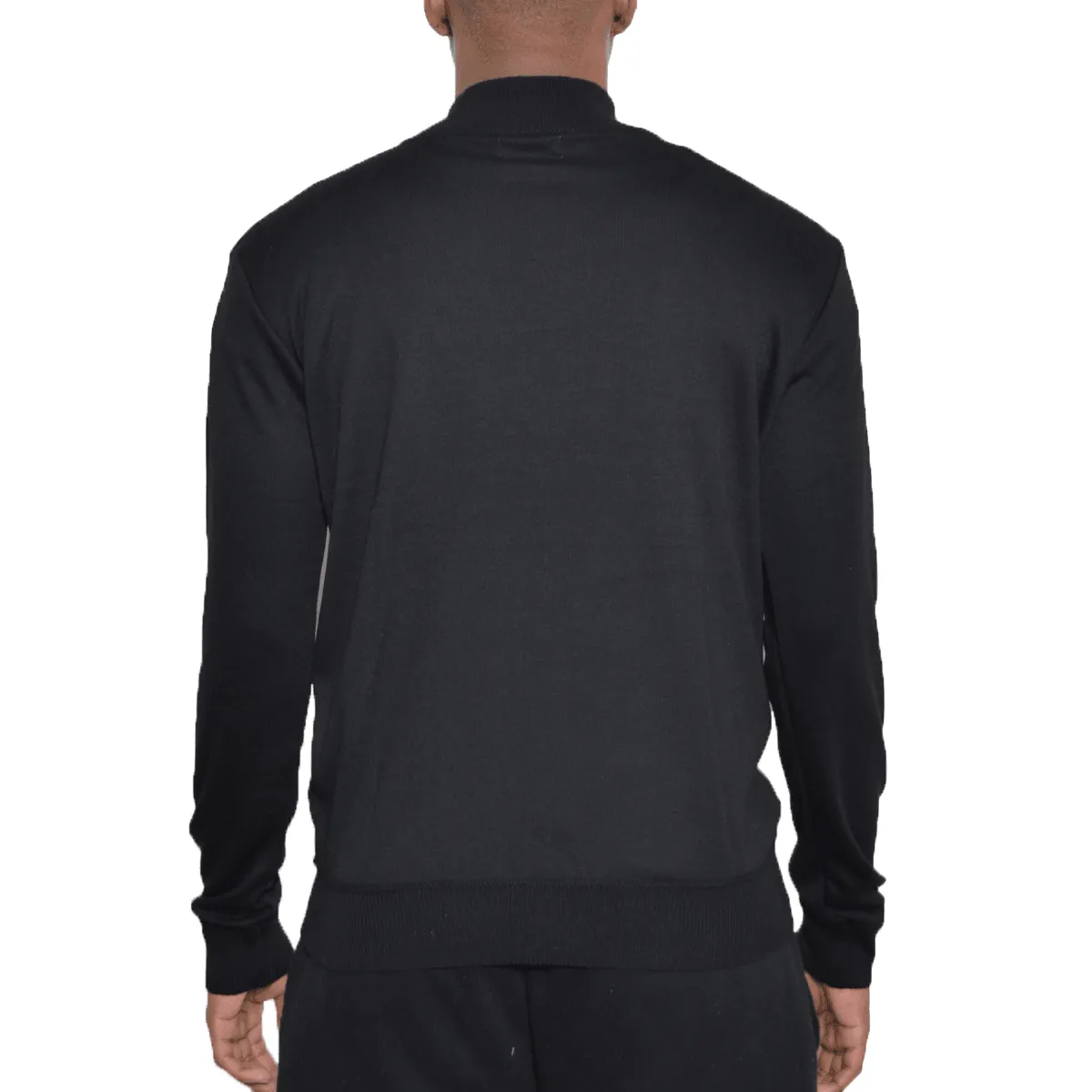 Black Quarter Zip Sweater