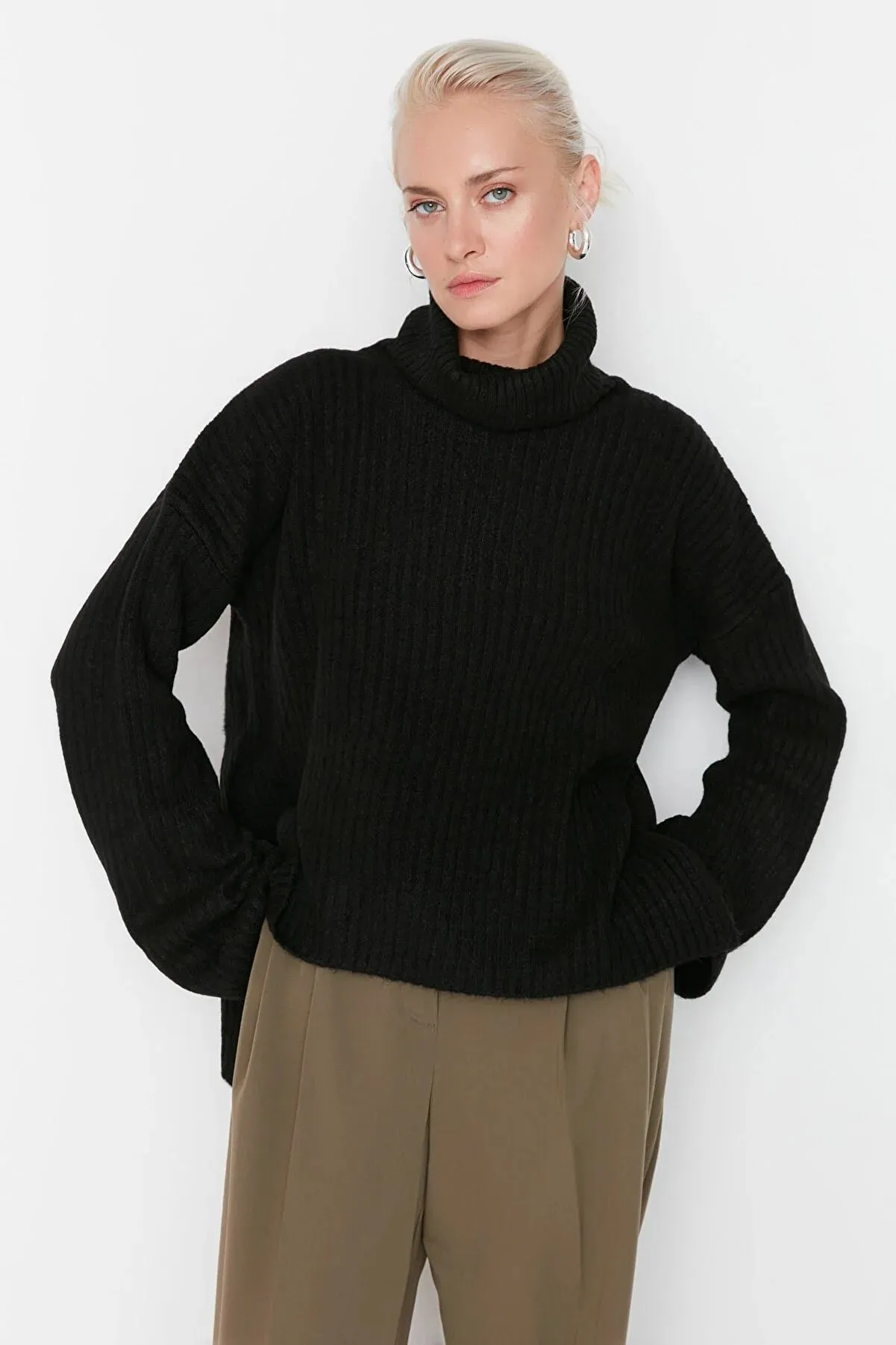 Black sweater top