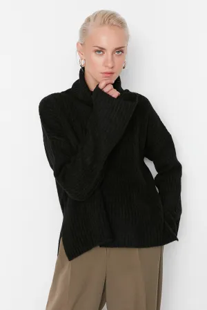 Black sweater top