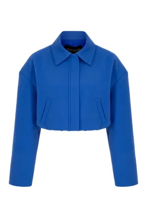 BLUE CACHET BOMBER JACKET