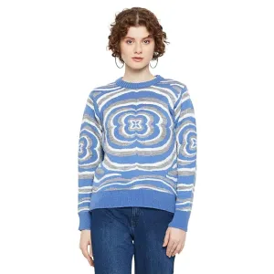 Blue Charm Textured Sweater