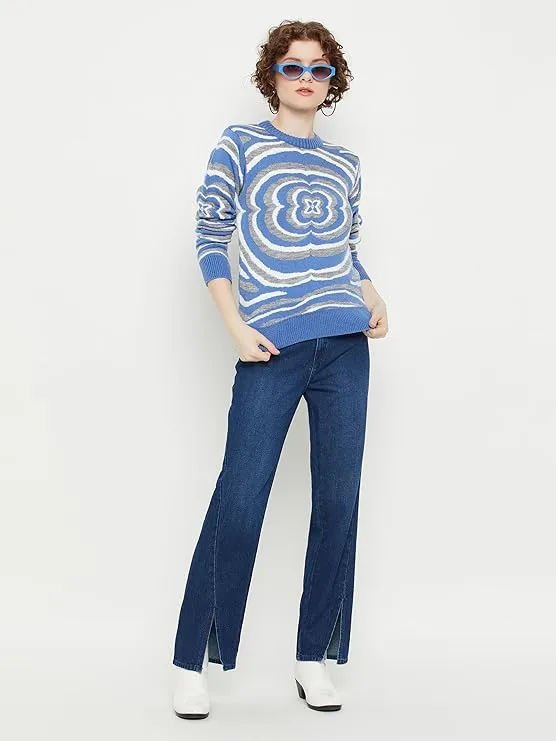 Blue Charm Textured Sweater