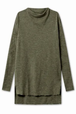 Blusbar High Neck Tunic Capers