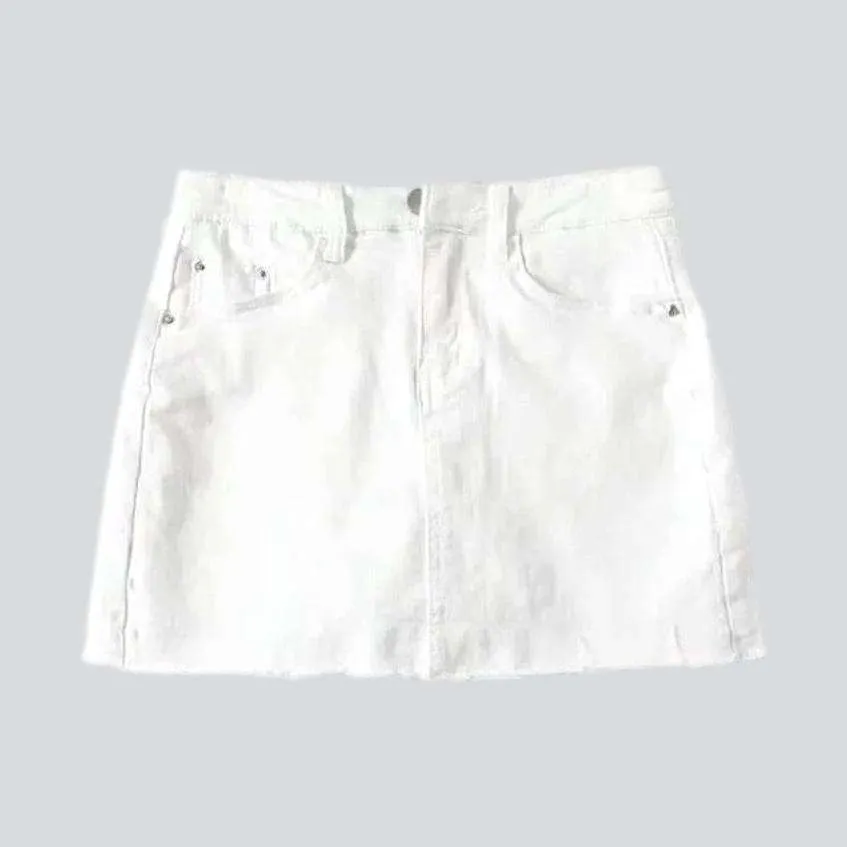 Body con mini denim skort