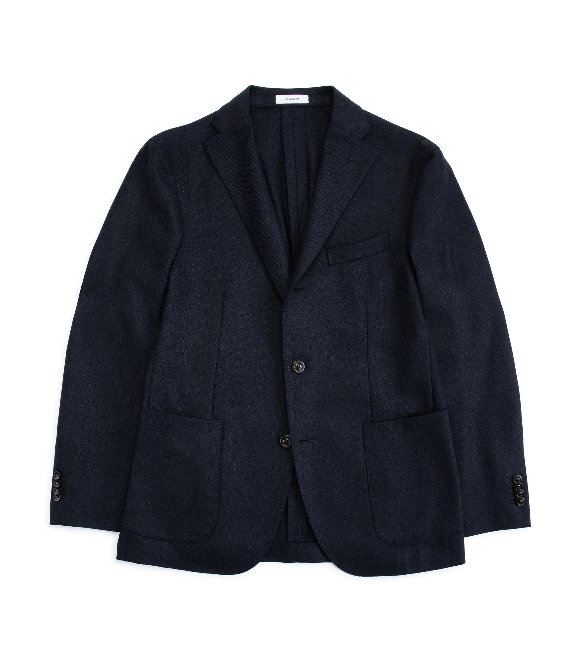 Boglioli Wool Cashmere Broken Twill K Jacket: Navy