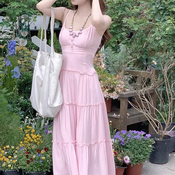 Bohemian Holiday Tassel Blouse Suspender Dress