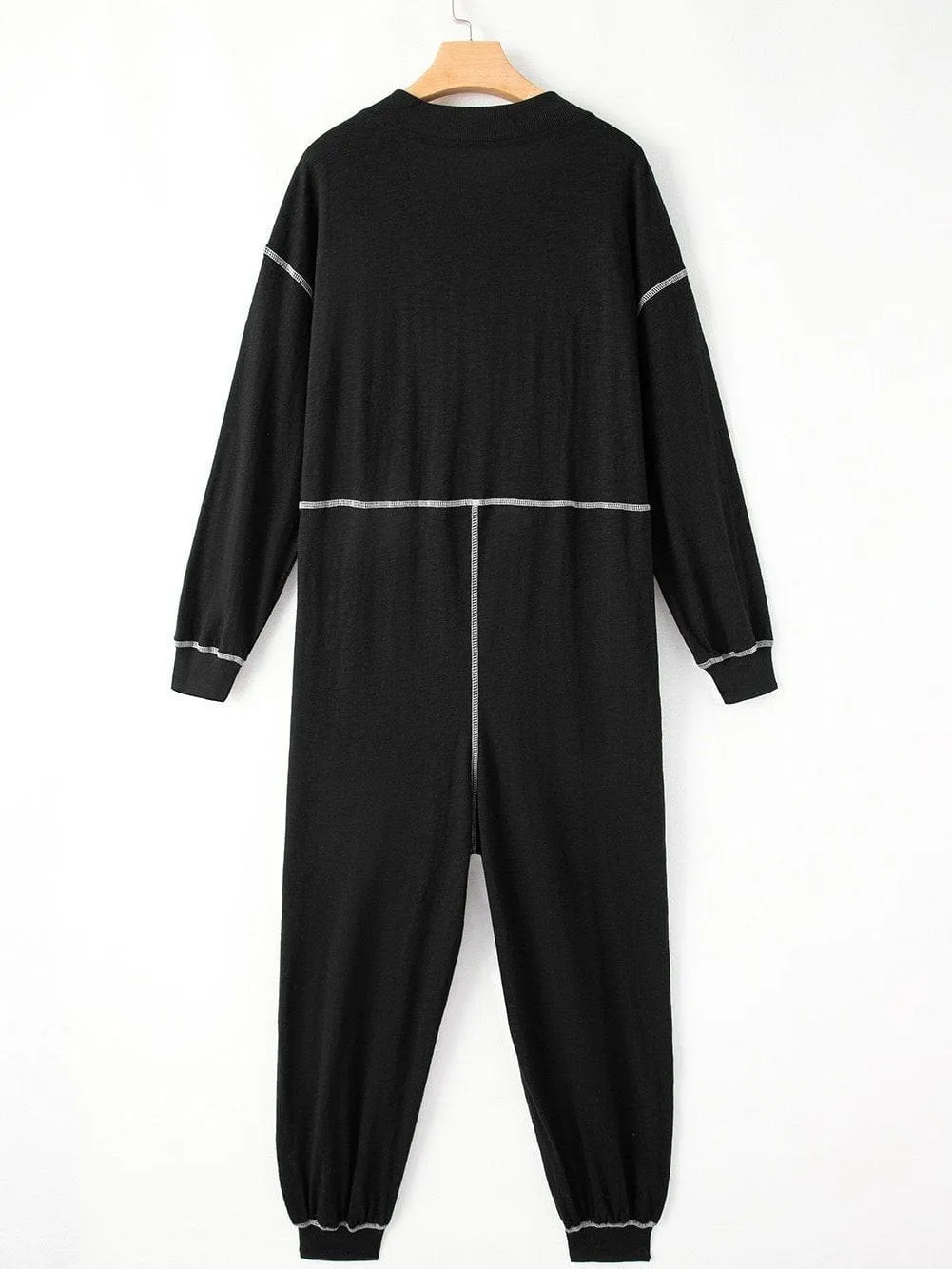 Bohemian Hooded Maxi Dress with Contrast Stitch