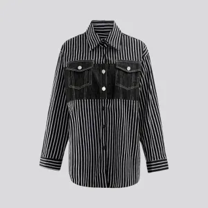 Boho chic denim shirt for ladies