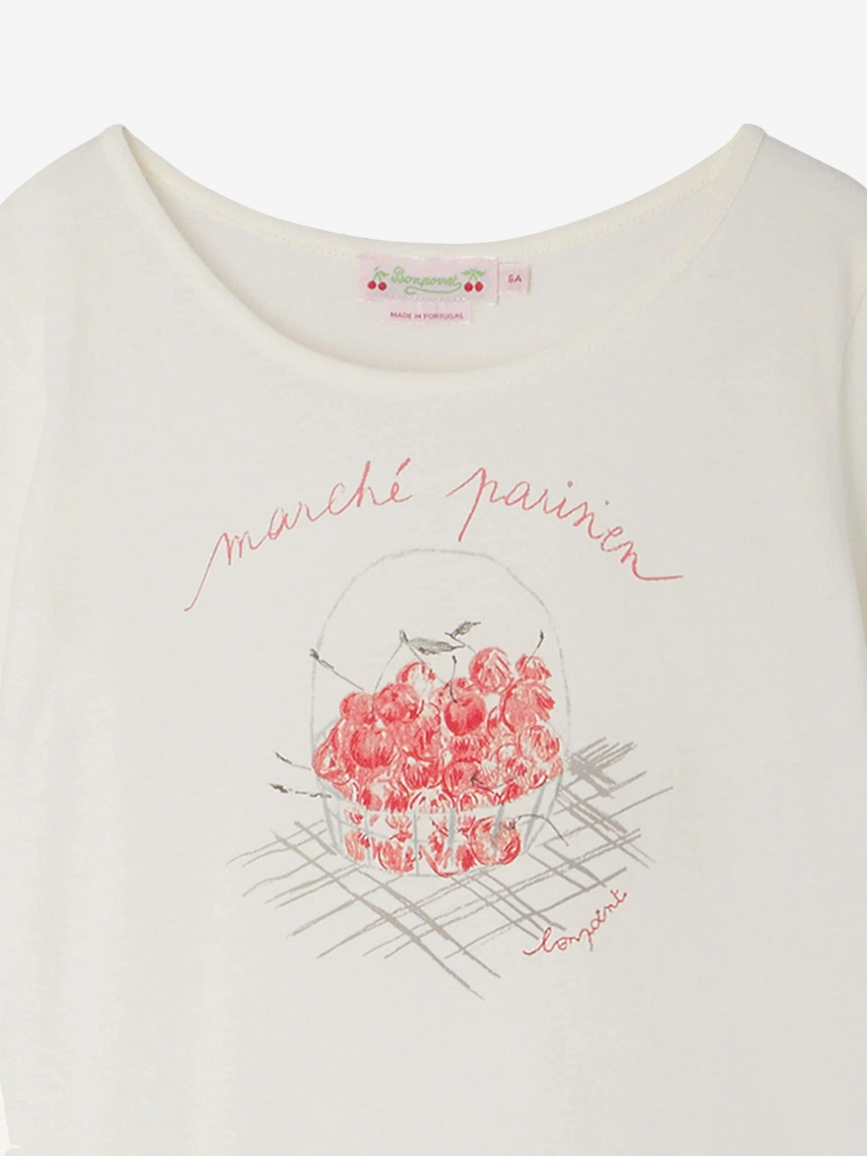 Bonpoint Girls Alcala T-Shirt in White