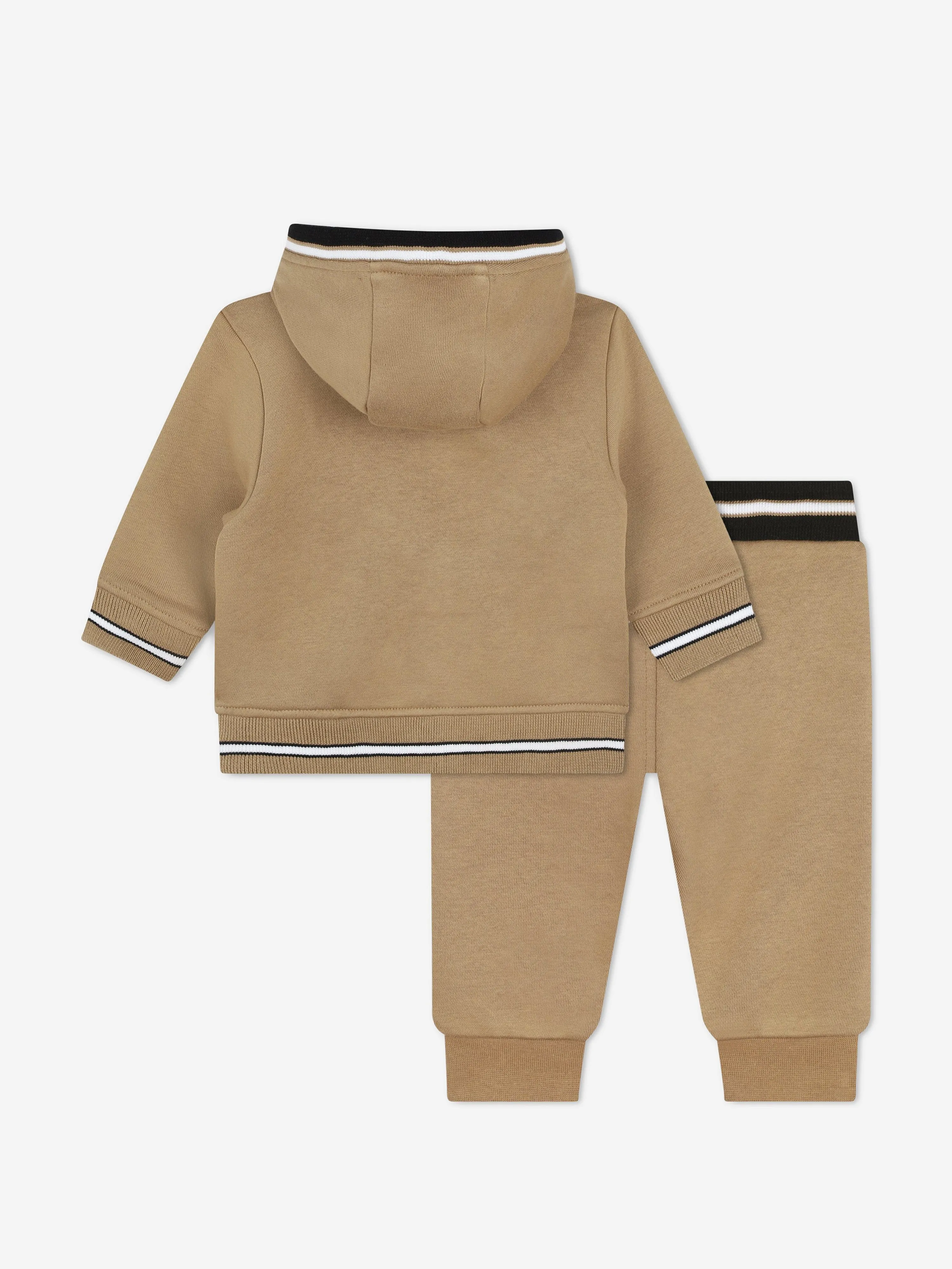BOSS Baby Boys Logo Print Tracksuit in Brown
