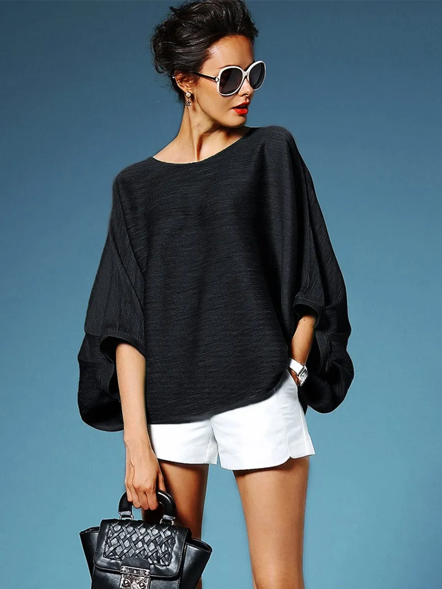 Boxy Pleated Blouse