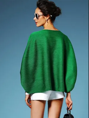 Boxy Pleated Blouse