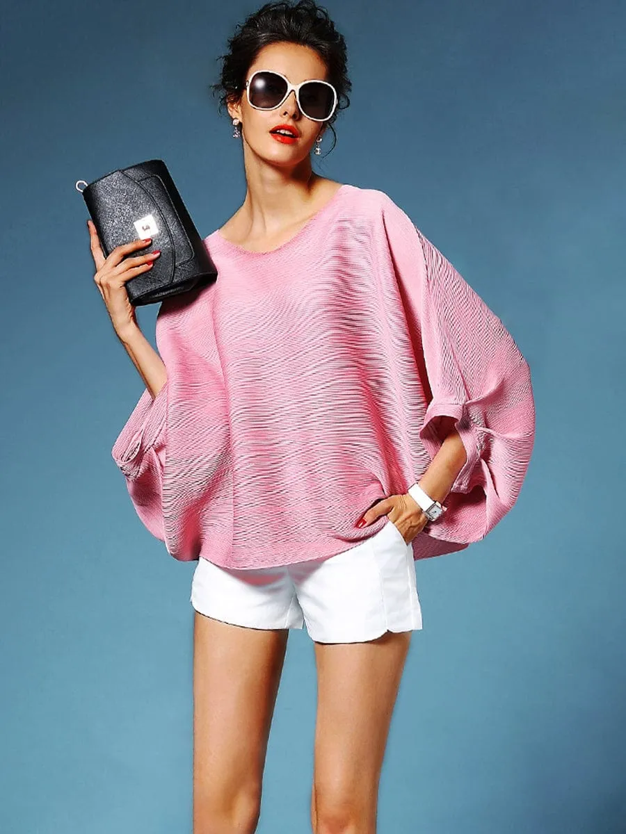 Boxy Pleated Blouse