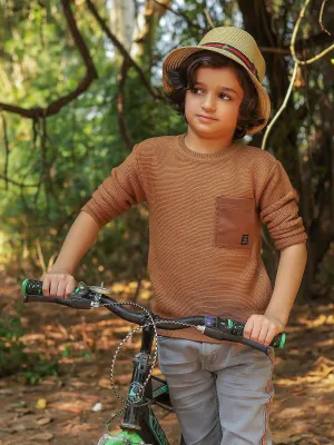 Boy's Brown Sweater - EBTSWT20-005