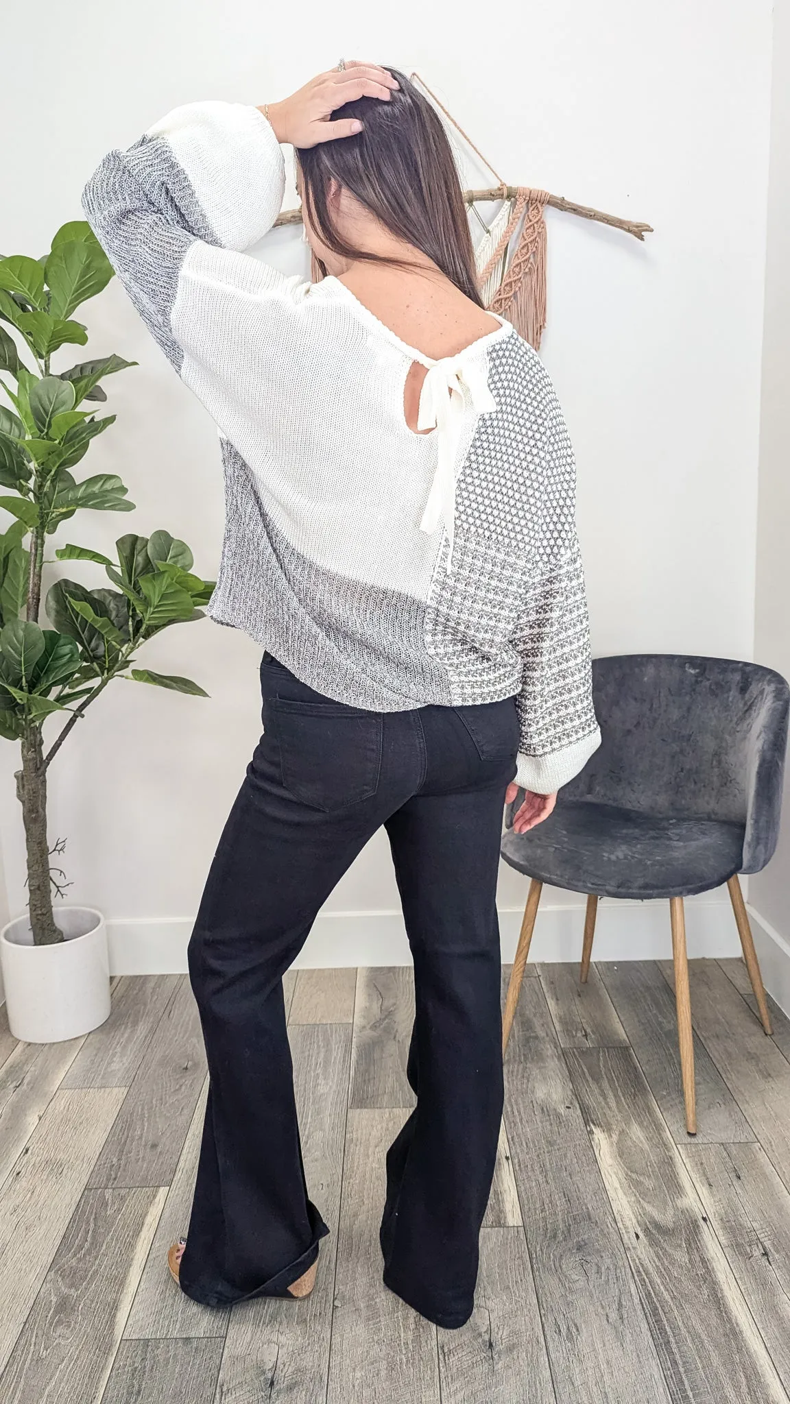 BP Tie Back Sweater
