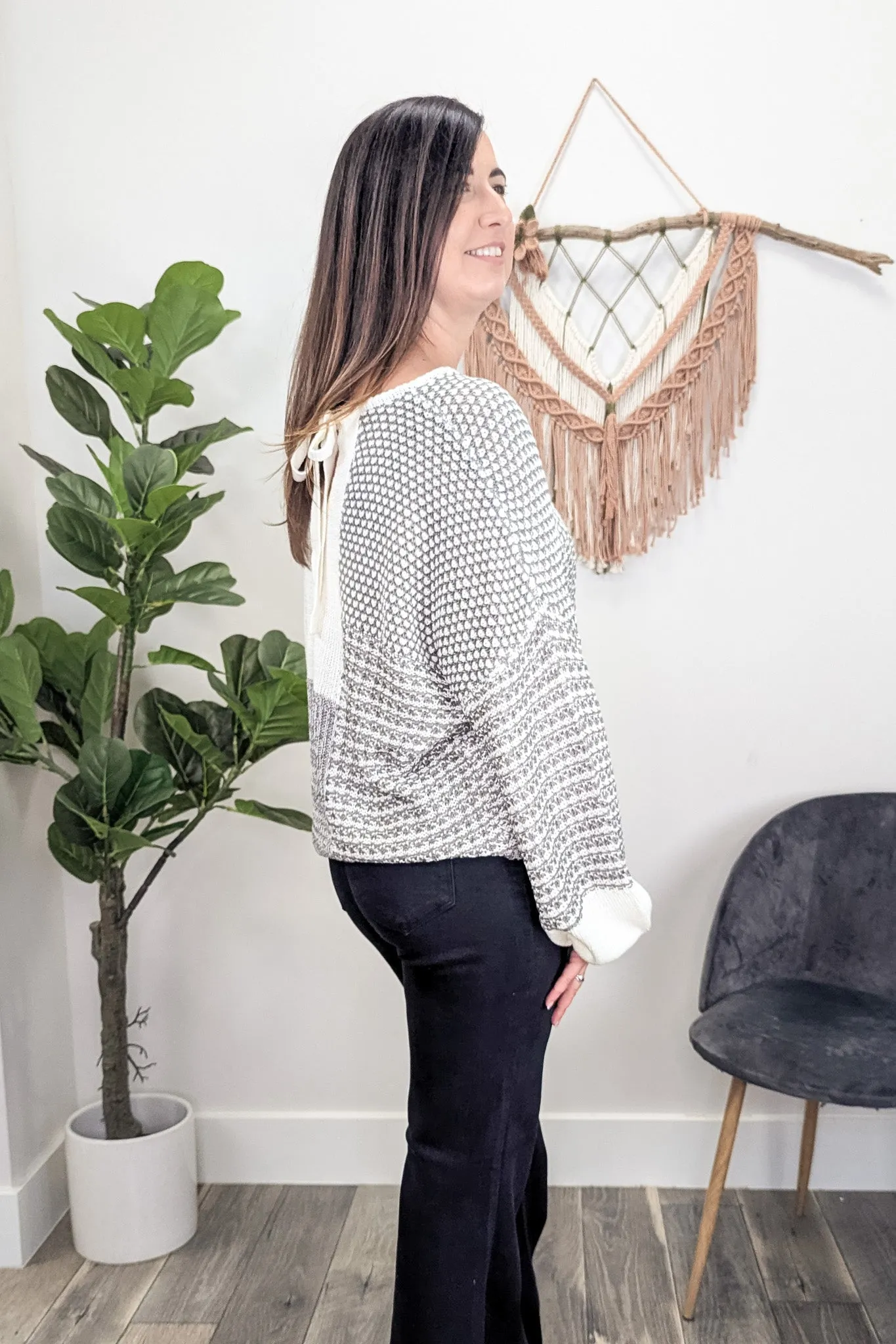 BP Tie Back Sweater