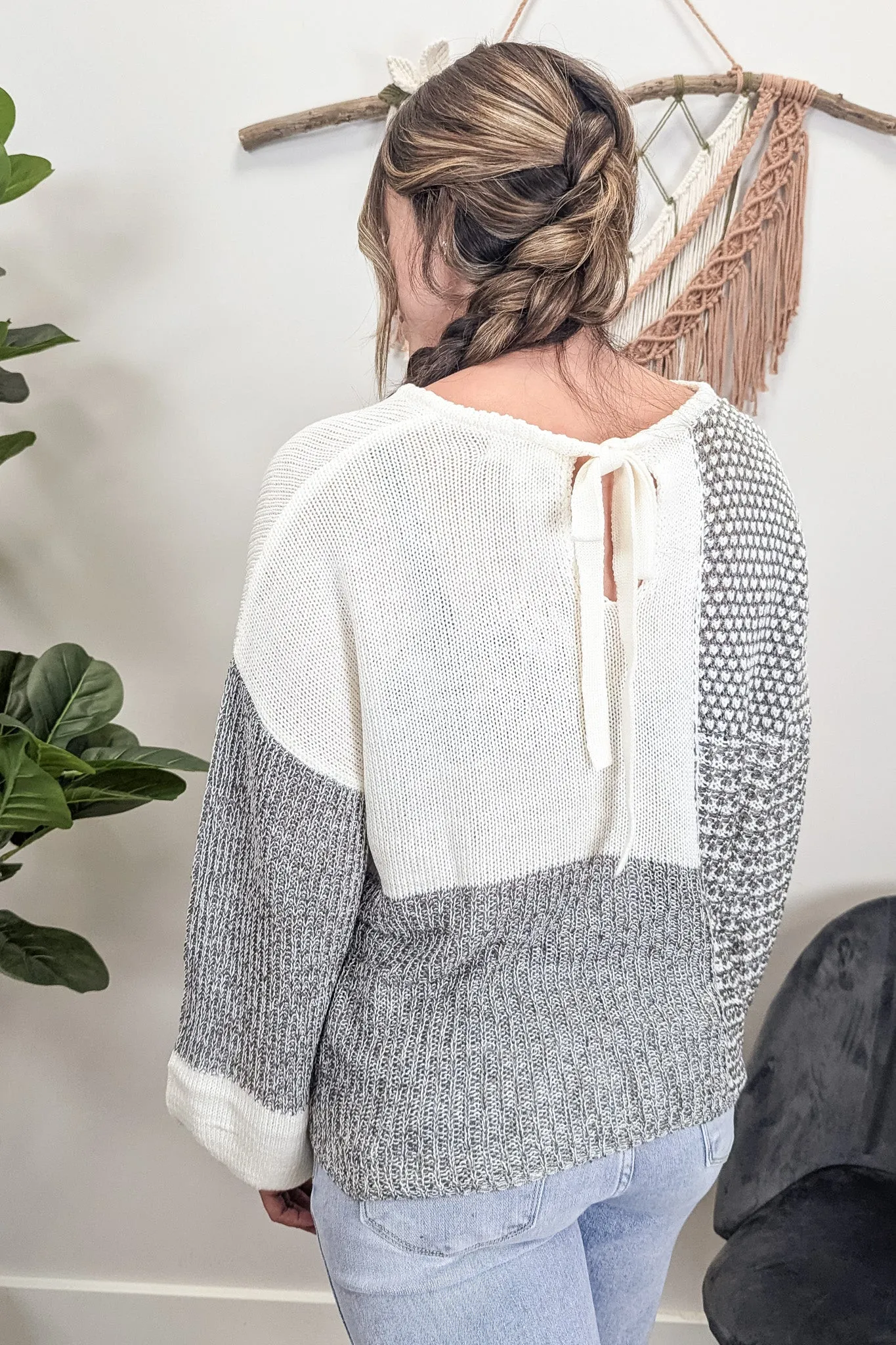 BP Tie Back Sweater