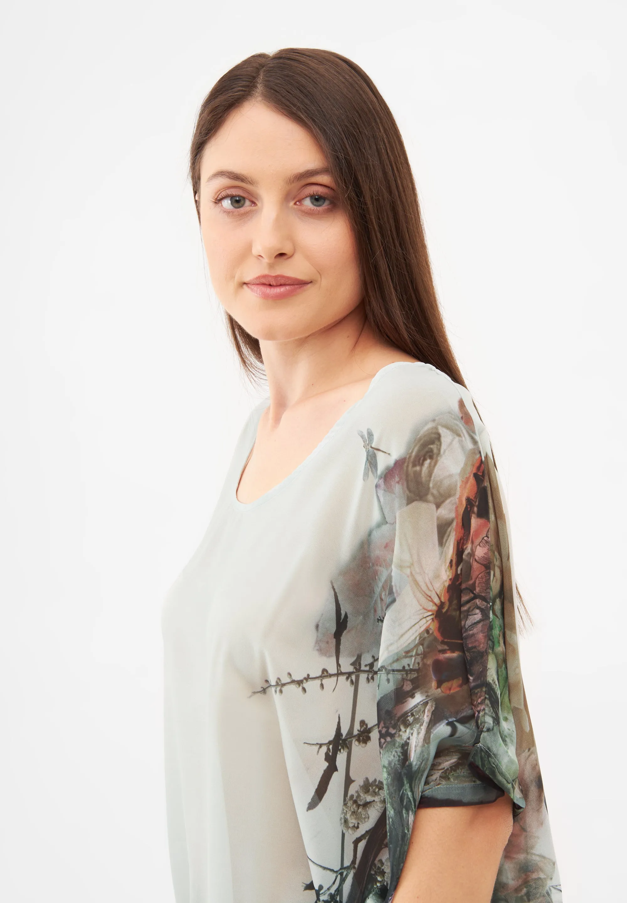Bramble Blue Drape Dress