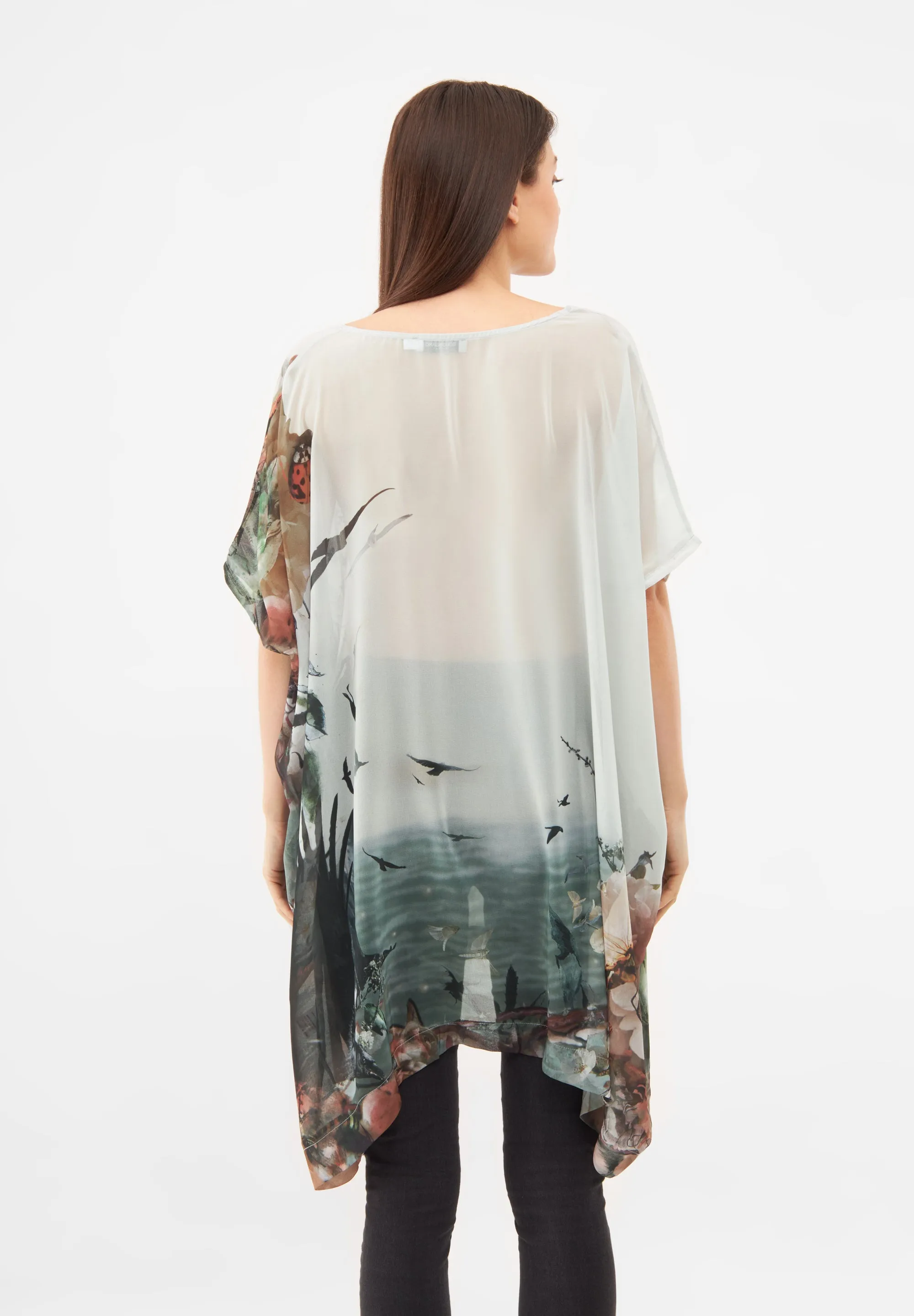 Bramble Blue Drape Dress