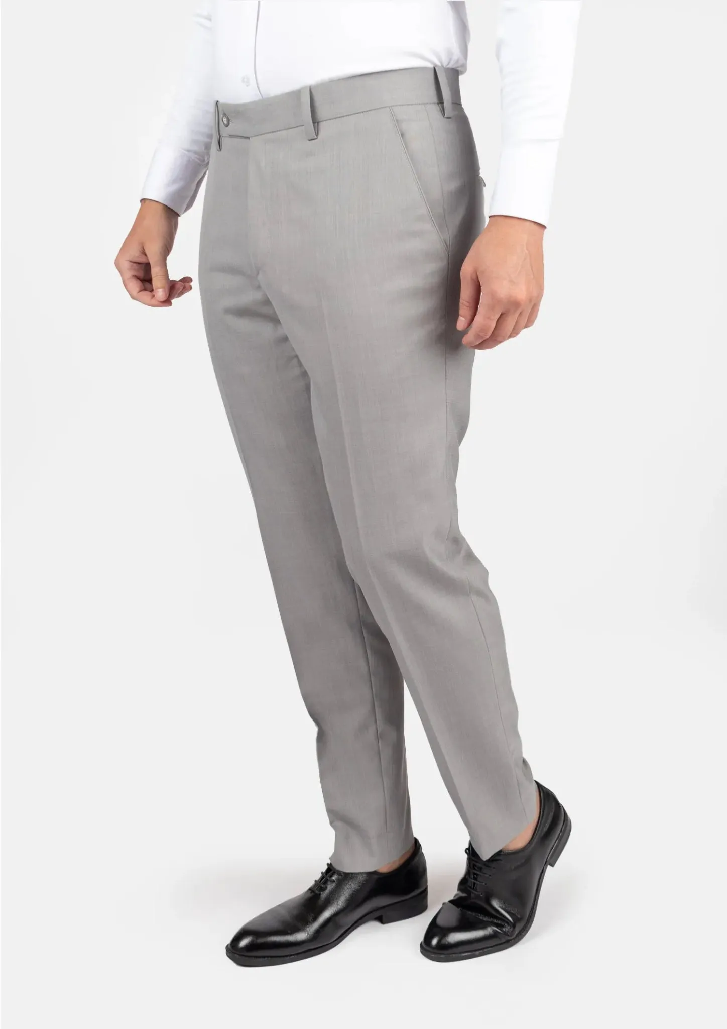 Bryant Harbor Grey Sharkskin Suit