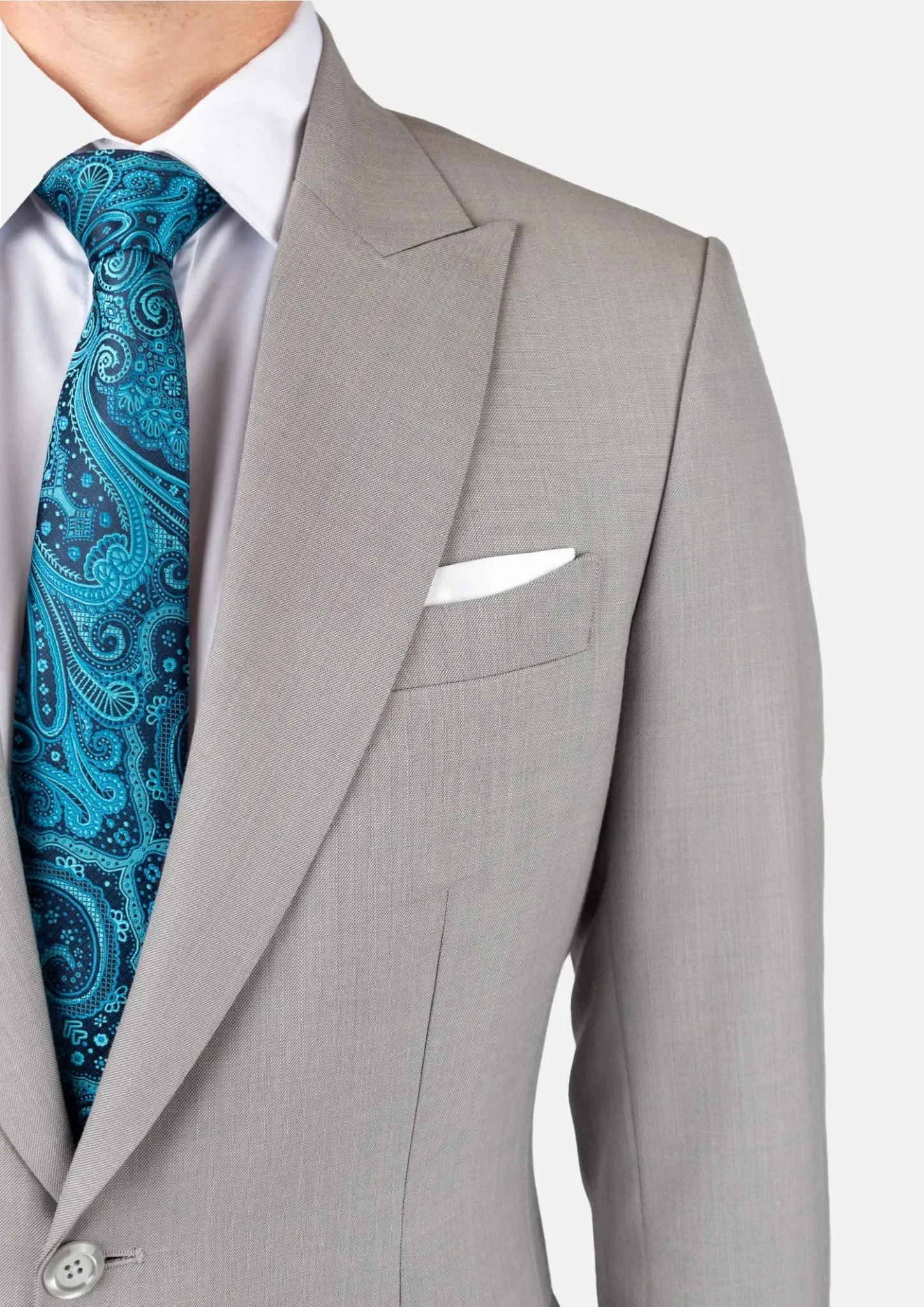 Bryant Harbor Grey Sharkskin Suit