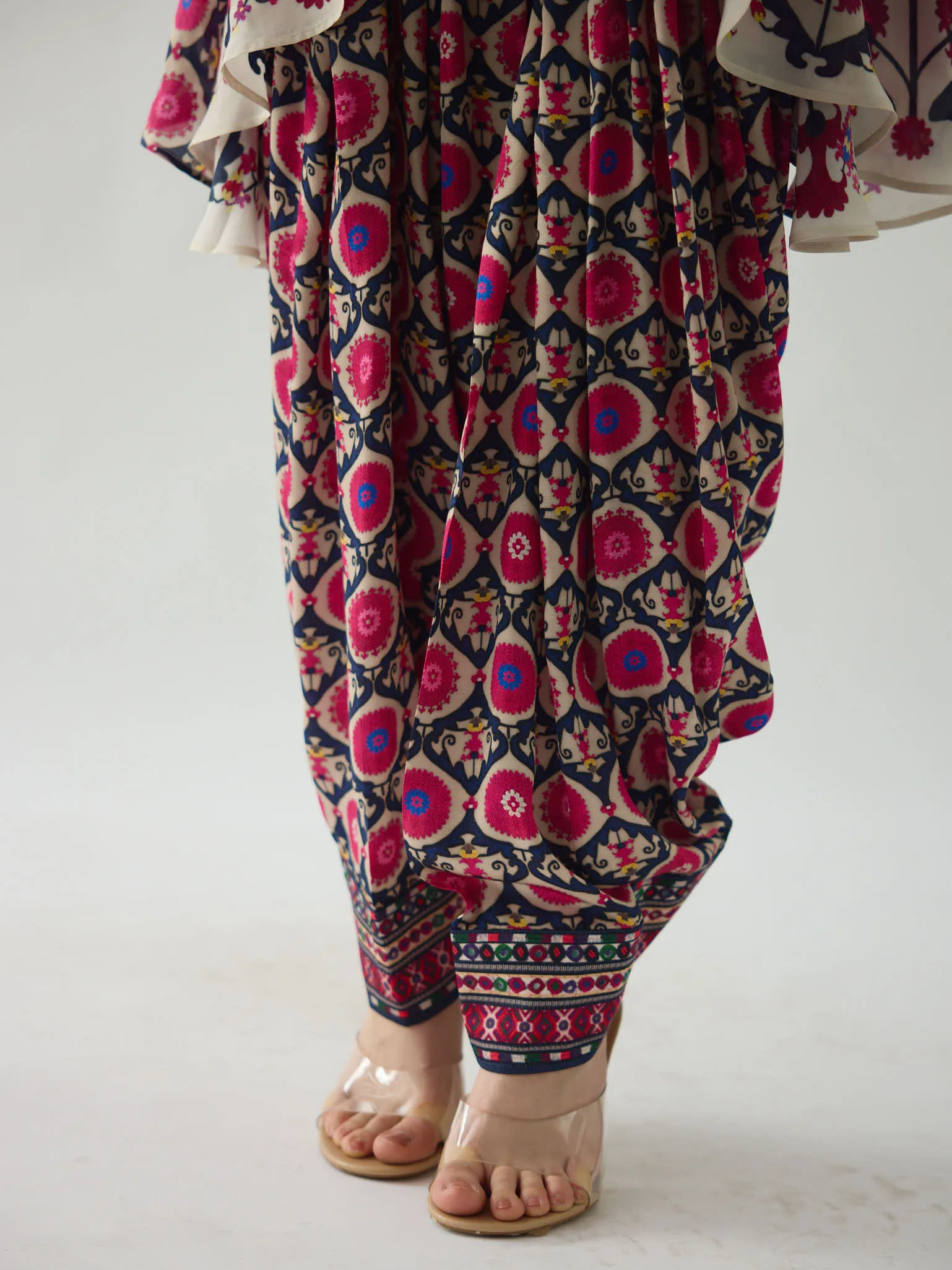 Bukhara Raspberry Nilofer Tunic Set
