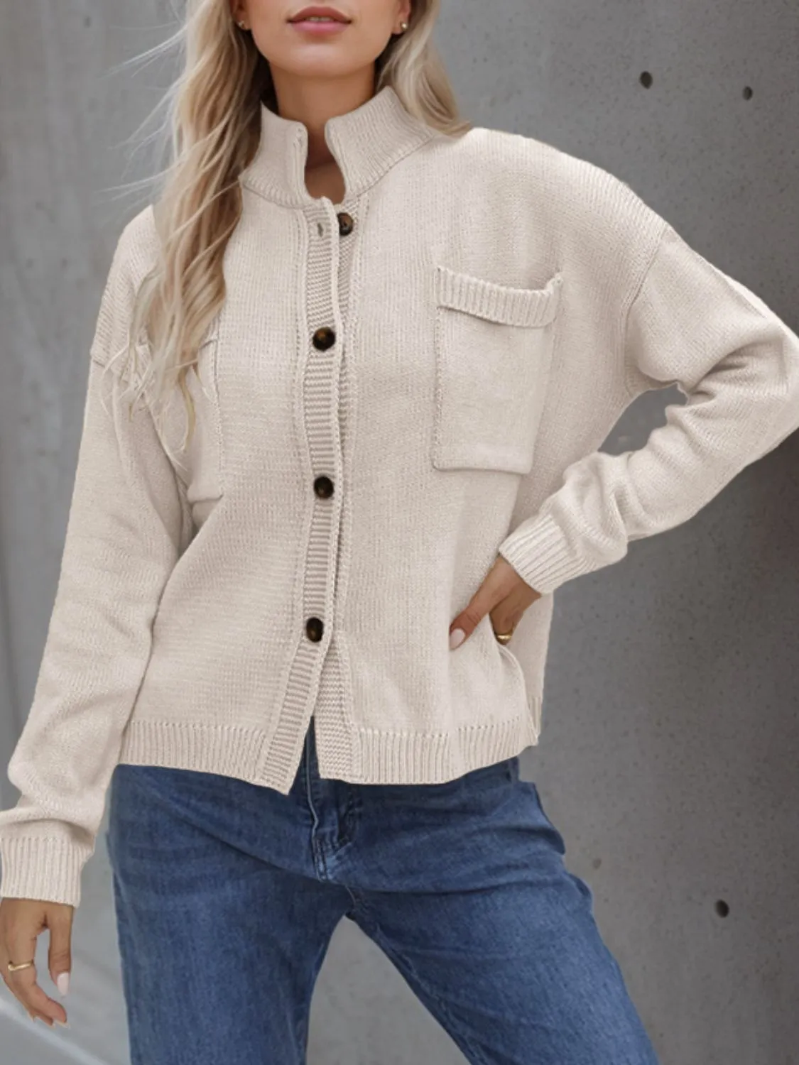 Button Up Long Sleeve Cardigan | Casual Tops | Fall Cardigans