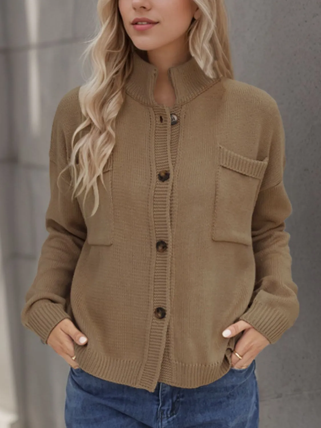 Button Up Long Sleeve Cardigan | Casual Tops | Fall Cardigans