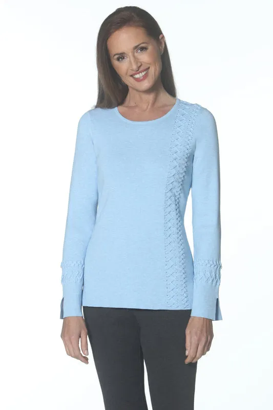 Cable Front Criss-Cross Tunic