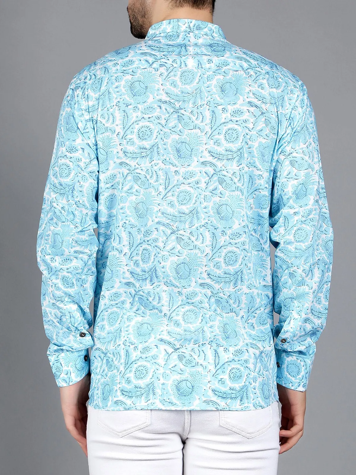 Capella Block Printed Shirt Blue