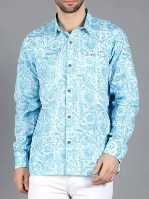 Capella Block Printed Shirt Blue