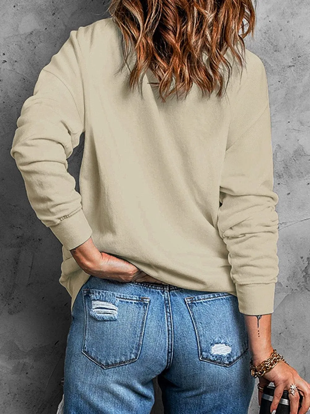 Captain of the Struggle Bus Graphic Sweatshirt in Khaki