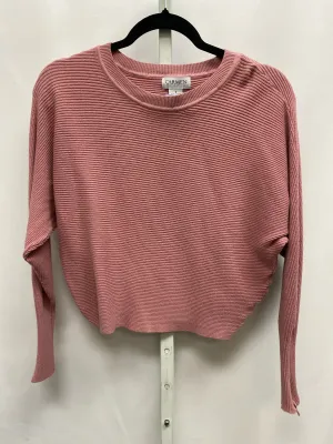 Carmen Size Small Pink Long Sleeve Sweater