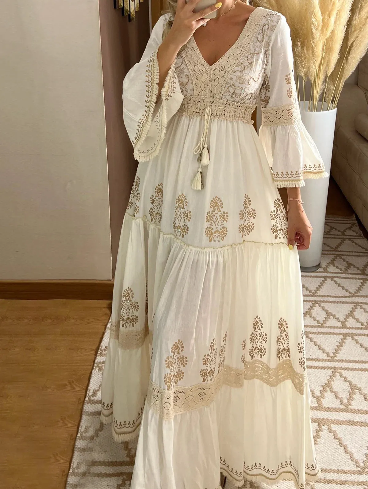 Cassia - Elegant Floral Maxi Dress for Women