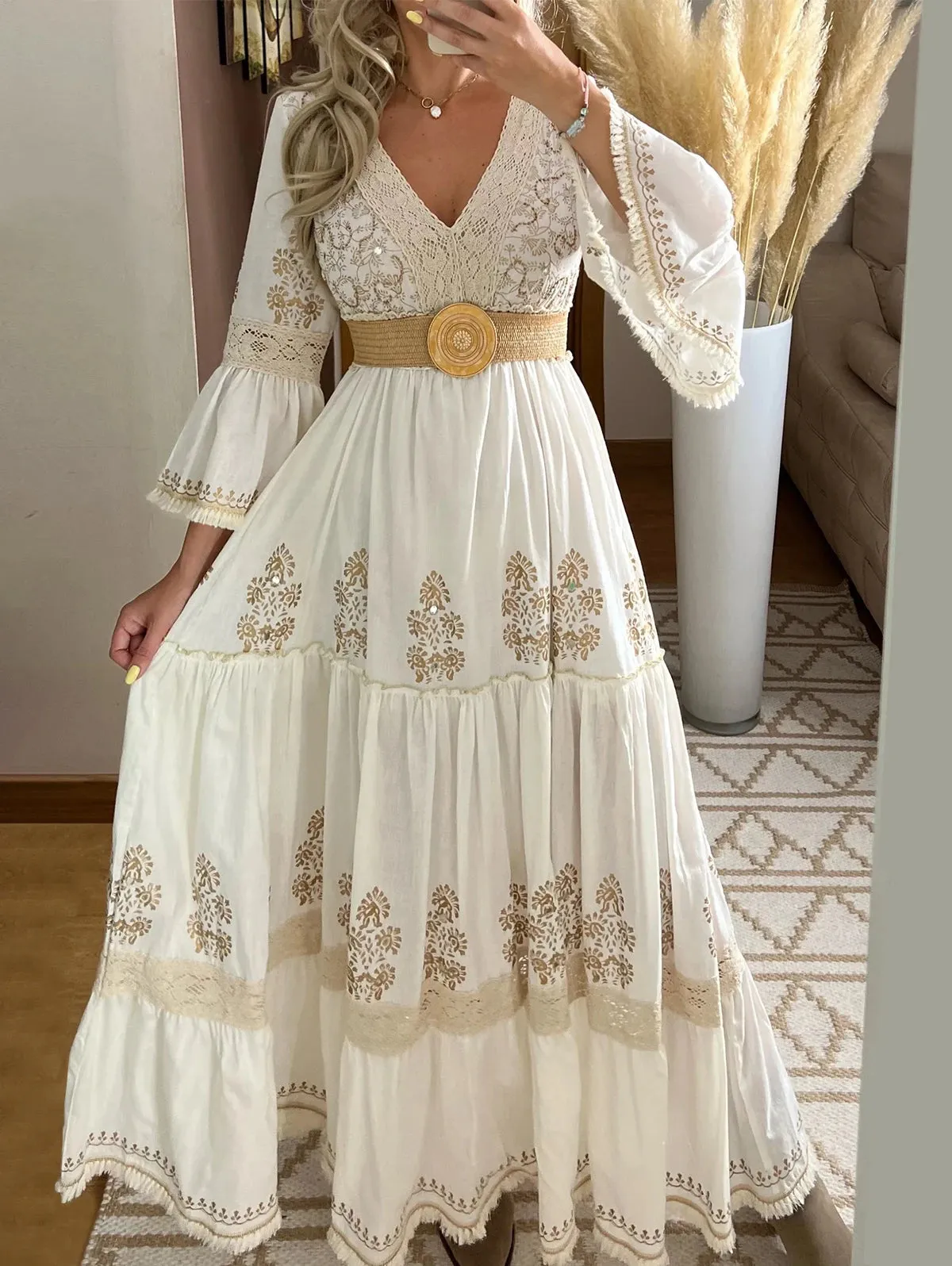 Cassia - Elegant Floral Maxi Dress for Women